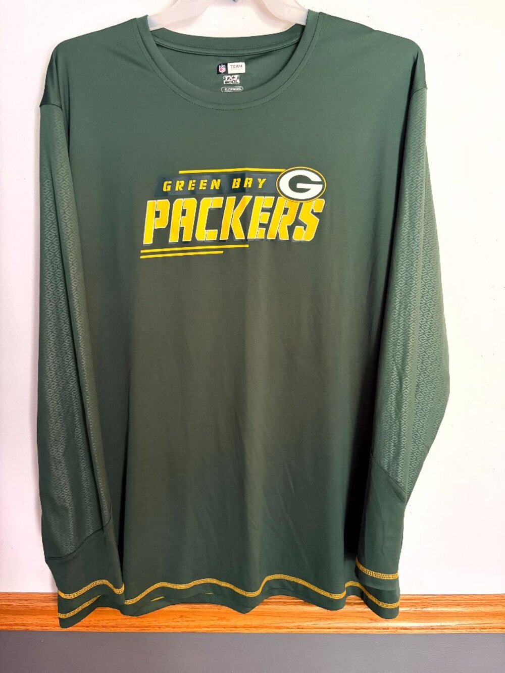Men's Green Bay Packer Long Sleeve Shirt Size 3XL NFL